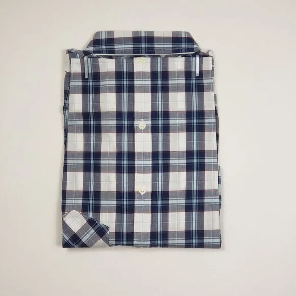 UNTUCKit Sorbo Shirt Women's 6 Cotton Button Up Blue White Red Plaid Regular Fit - Picture 6 of 16